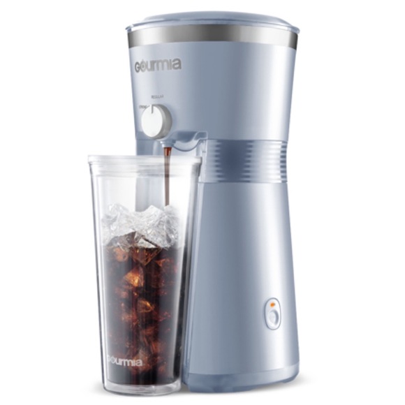 GOURMIA Iced Coffee Maker with Reusable Tumbler, Blue - Picture 5 of 7